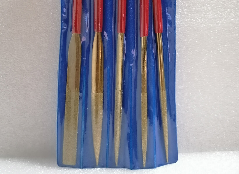 KIT LIMAS DE AGUJA DE DIAMANTE GALVANIZADA 5 PZAS