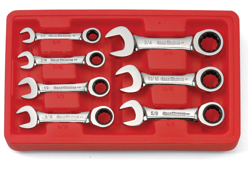 LLAVE CORTA COMBINADA CON MATRACA 9507D